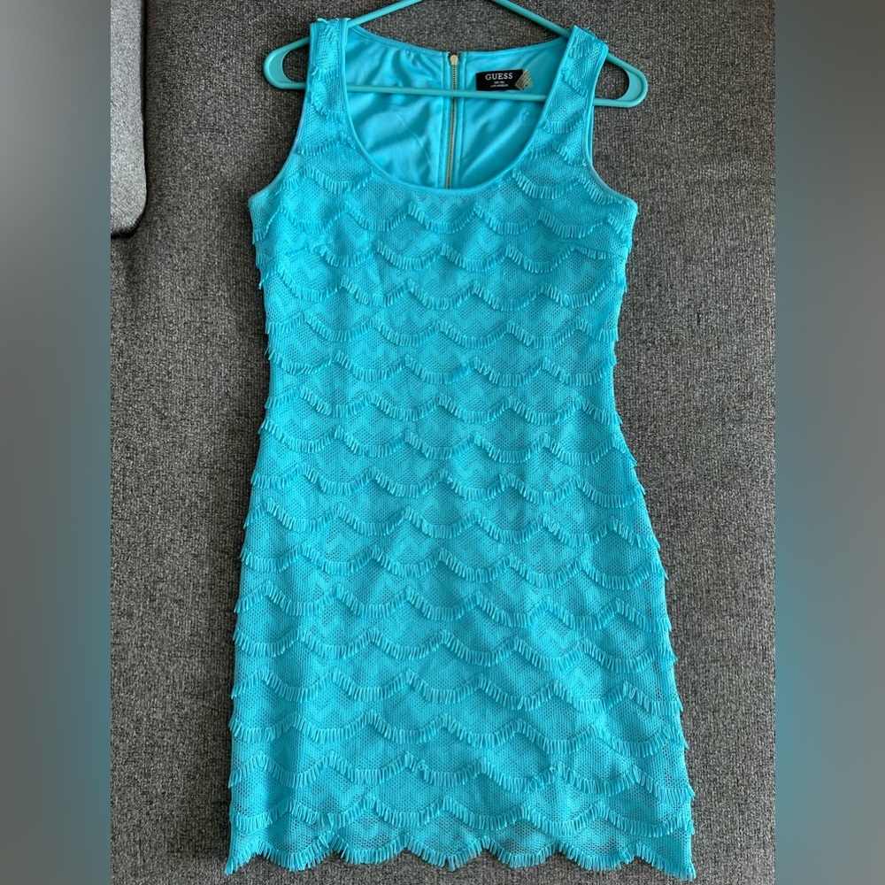 Guess fitted fringe dress